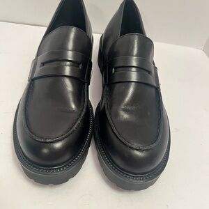 NEW Vagabond Kenova Black Oxford Platform Loafers Sz 9